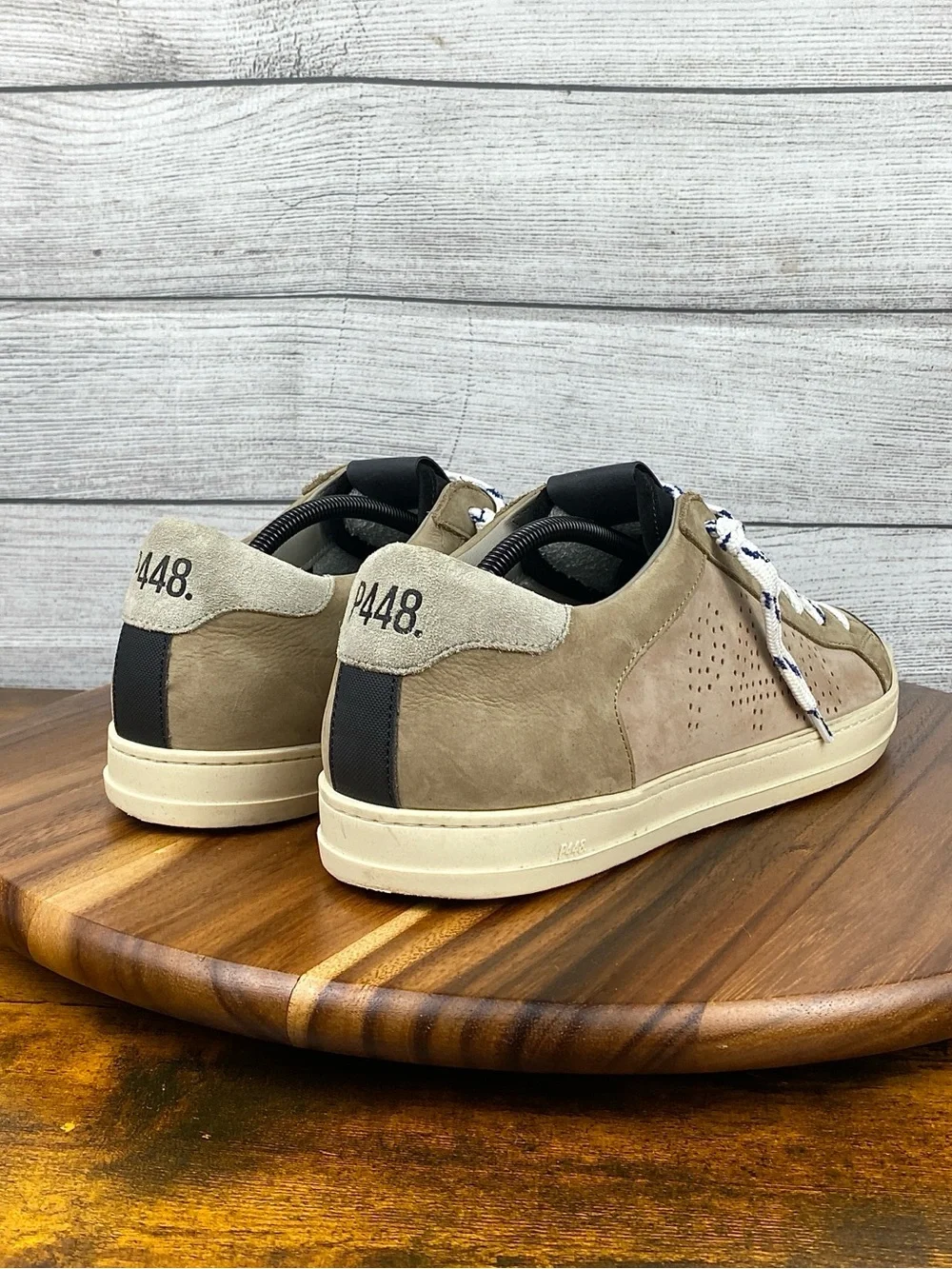 P448 Men's Suede John Sable Brown Suede Nubuck Leather Shoe Size 11 EU 45